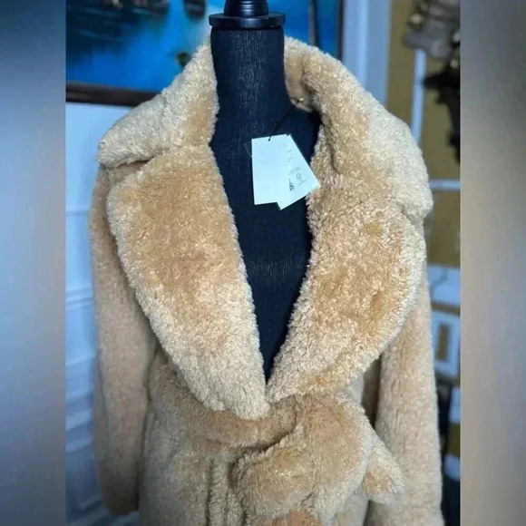 BNWT Faux Shearling Teddy Coat (Teddy Bear Coat) - Picture 7 of 10